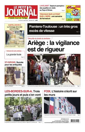 Le Petit Journal - L’hebdo local de l’Ariège - 19 Aug 2016