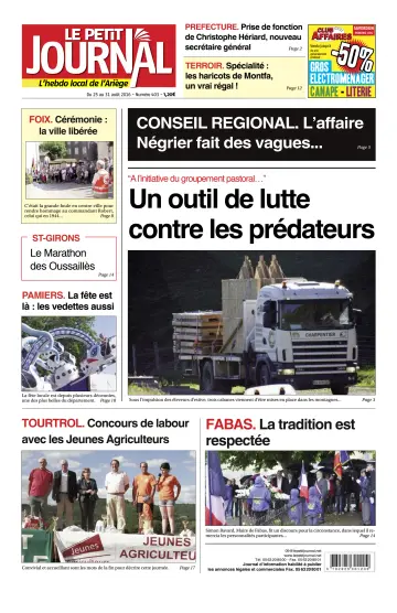Le Petit Journal - L’hebdo local de l’Ariège - 26 Aug 2016