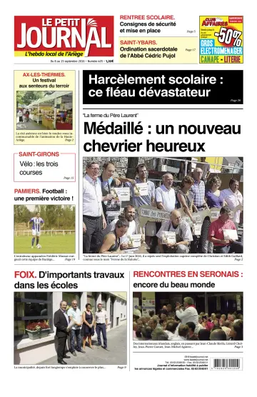 Le Petit Journal - L’hebdo local de l’Ariège - 9 Sep 2016