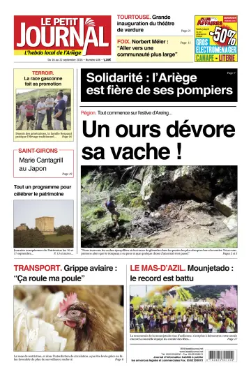 Le Petit Journal - L’hebdo local de l’Ariège - 16 Sep 2016