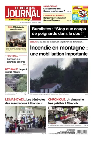Le Petit Journal - L’hebdo local de l’Ariège - 7 Oct 2016