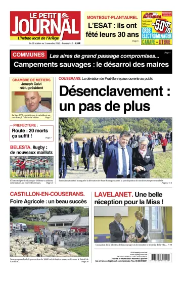 Le Petit Journal - L’hebdo local de l’Ariège - 28 Oct 2016