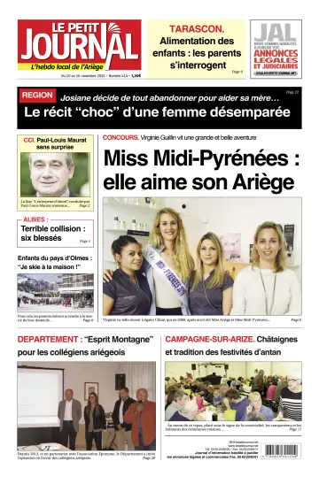 Le Petit Journal - L’hebdo local de l’Ariège - 11 Nov 2016