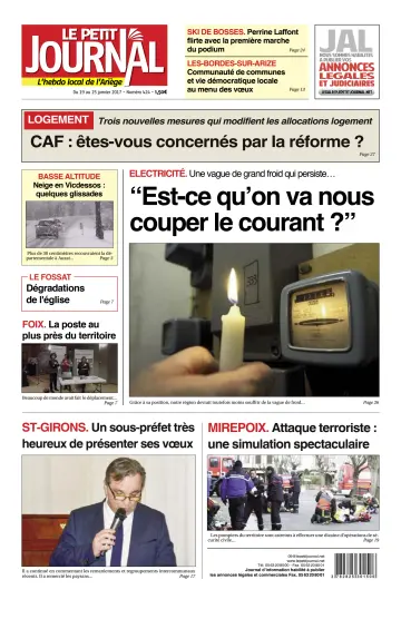 Le Petit Journal - L’hebdo local de l’Ariège - 20 Jan 2017