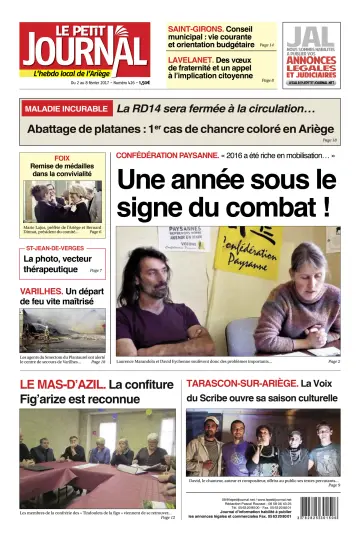 Le Petit Journal - L’hebdo local de l’Ariège - 3 Feb 2017
