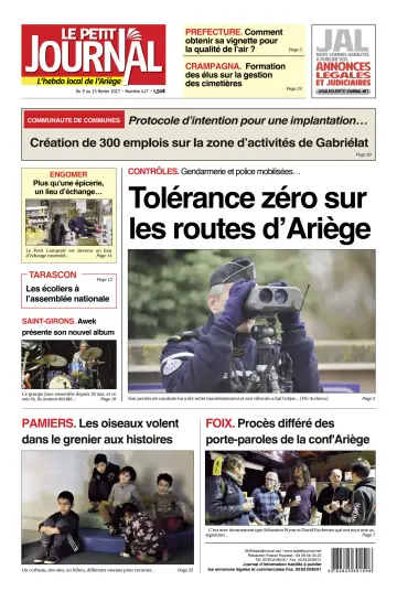 Le Petit Journal - L’hebdo local de l’Ariège - 10 Feb 2017