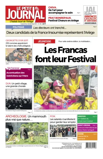 Le Petit Journal - L’hebdo local de l’Ariège - 23 Jun 2017