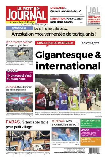 Le Petit Journal - L’hebdo local de l’Ariège - 25 Aug 2017