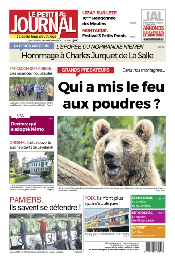 Le Petit Journal - L’hebdo local de l’Ariège - 1 Sep 2017
