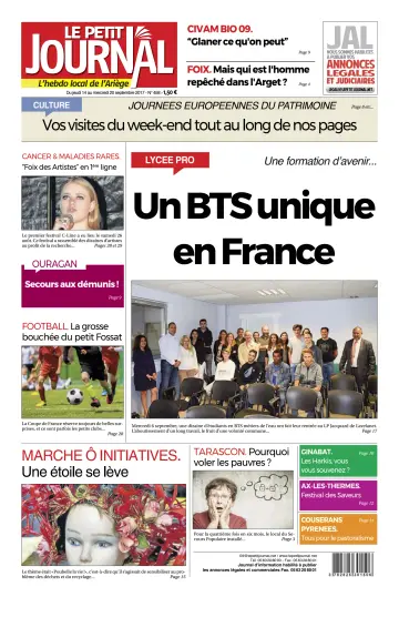 Le Petit Journal - L’hebdo local de l’Ariège - 15 Sep 2017