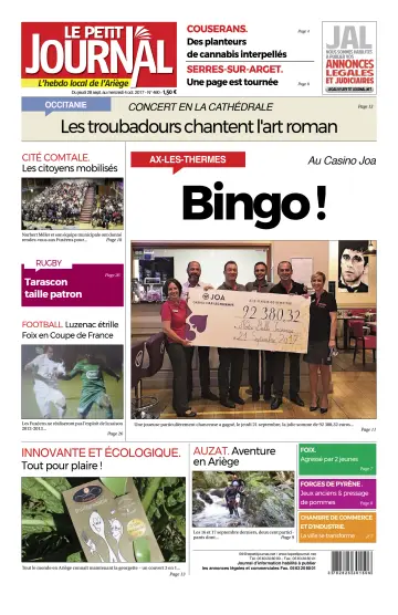 Le Petit Journal - L’hebdo local de l’Ariège - 29 Sep 2017