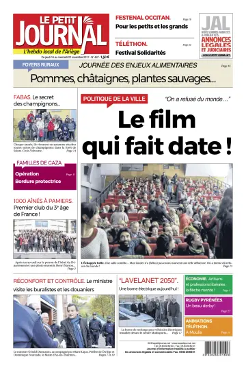 Le Petit Journal - L’hebdo local de l’Ariège - 17 Nov 2017