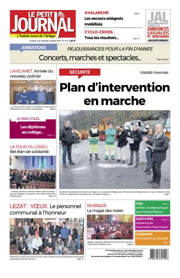 Le Petit Journal - L’hebdo local de l’Ariège - 5 Jan 2018