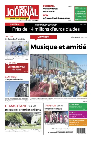 Le Petit Journal - L’hebdo local de l’Ariège - 3 Aug 2018