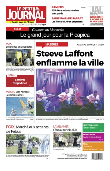 Le Petit Journal - L’hebdo local de l’Ariège - 17 Aug 2018