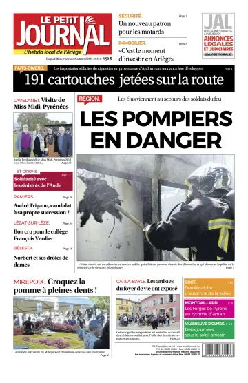 Le Petit Journal - L’hebdo local de l’Ariège - 26 Oct 2018