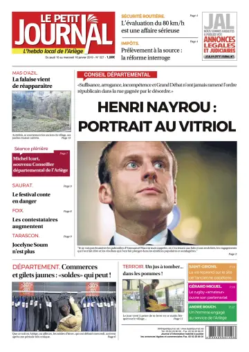 Le Petit Journal - L’hebdo local de l’Ariège - 11 Jan 2019