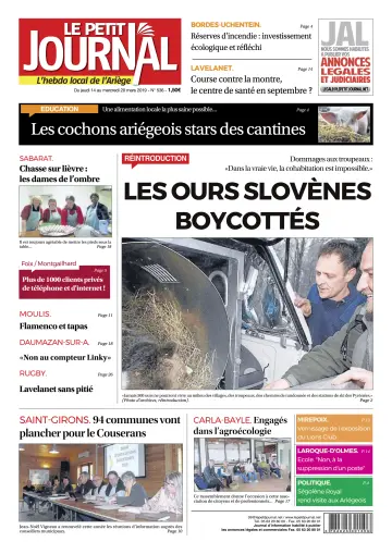 Le Petit Journal - L’hebdo local de l’Ariège - 15 Mar 2019