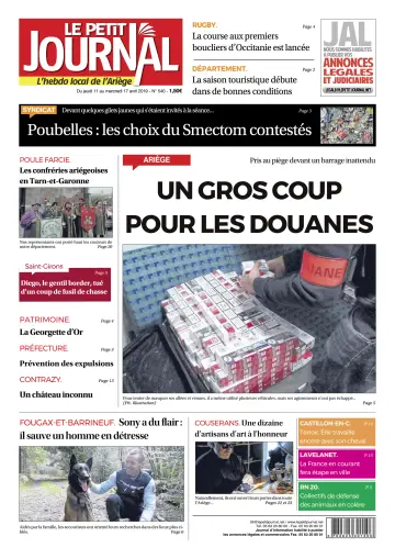 Le Petit Journal - L’hebdo local de l’Ariège - 12 Apr 2019