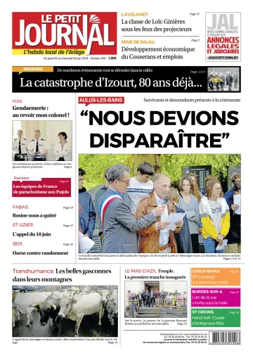 Le Petit Journal - L’hebdo local de l’Ariège - 21 Jun 2019