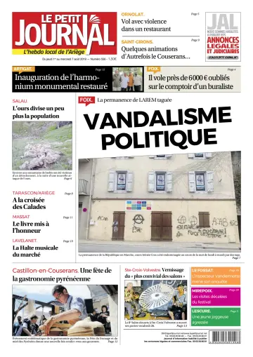 Le Petit Journal - L’hebdo local de l’Ariège - 2 Aug 2019