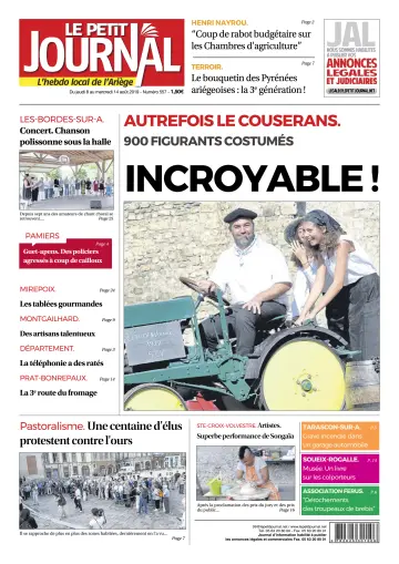 Le Petit Journal - L’hebdo local de l’Ariège - 9 Aug 2019