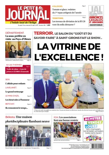Le Petit Journal - L’hebdo local de l’Ariège - 20 Sep 2019