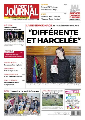 Le Petit Journal - L’hebdo local de l’Ariège - 8 Nov 2019