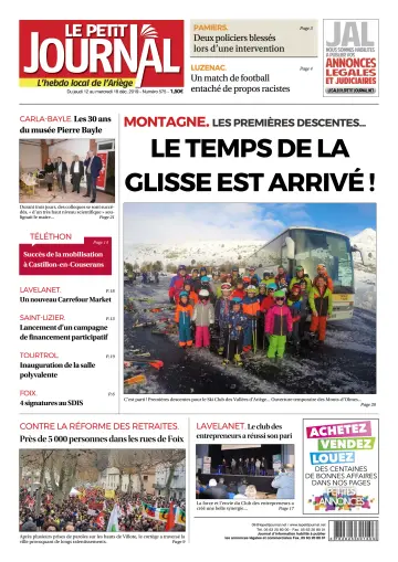 Le Petit Journal - L’hebdo local de l’Ariège - 13 Dec 2019