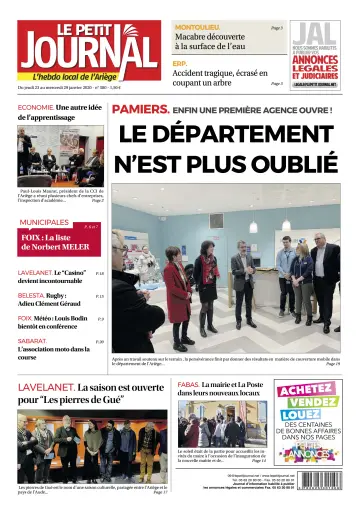 Le Petit Journal - L’hebdo local de l’Ariège - 24 Jan 2020