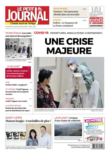 Le Petit Journal - L’hebdo local de l’Ariège - 20 Mar 2020