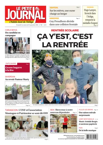 Le Petit Journal - L’hebdo local de l’Ariège - 4 Sep 2020