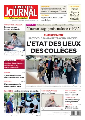 Le Petit Journal - L’hebdo local de l’Ariège - 18 Sep 2020