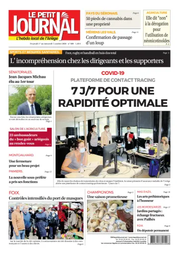 Le Petit Journal - L’hebdo local de l’Ariège - 2 Oct 2020