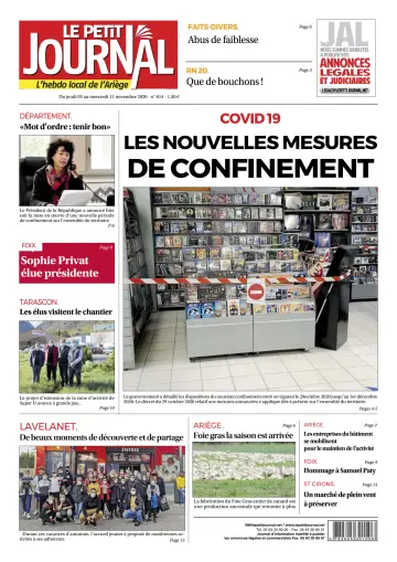 Le Petit Journal - L’hebdo local de l’Ariège - 6 Nov 2020