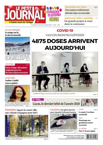 Le Petit Journal - L’hebdo local de l’Ariège - 8 Jan 2021