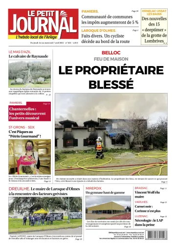 Le Petit Journal - L’hebdo local de l’Ariège - 2 Apr 2021
