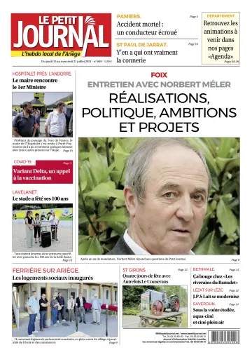 Le Petit Journal - L’hebdo local de l’Ariège - 16 Jul 2021