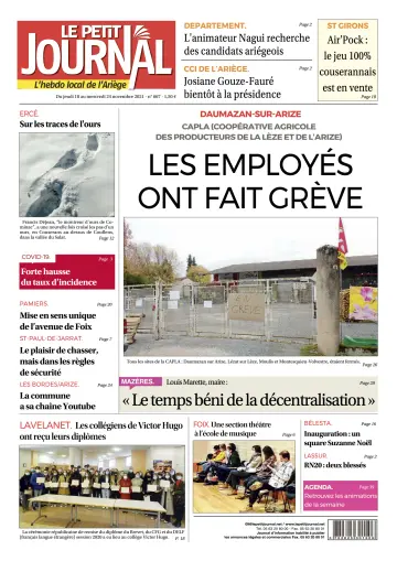 Le Petit Journal - L’hebdo local de l’Ariège - 19 Nov 2021