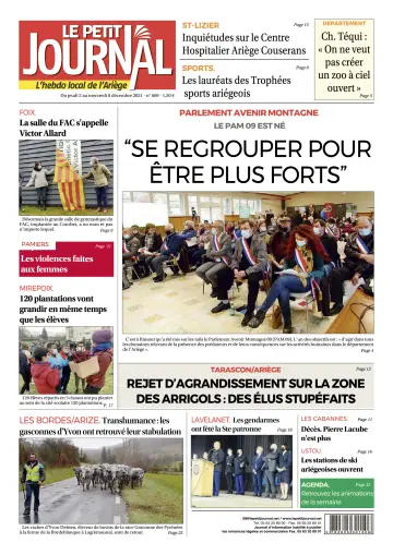 Le Petit Journal - L’hebdo local de l’Ariège - 3 Dec 2021