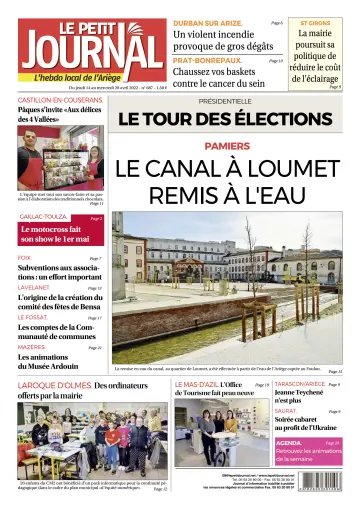 Le Petit Journal - L’hebdo local de l’Ariège - 15 Apr 2022