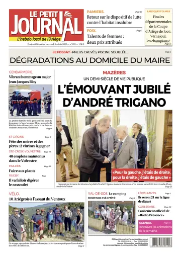 Le Petit Journal - L’hebdo local de l’Ariège - 27 May 2022