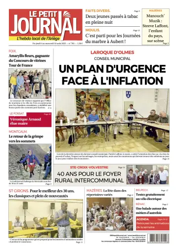 Le Petit Journal - L’hebdo local de l’Ariège - 5 Aug 2022