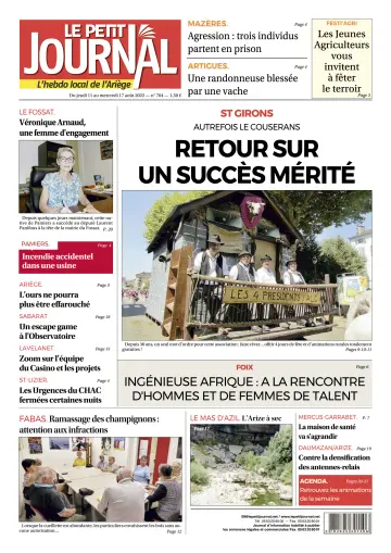 Le Petit Journal - L’hebdo local de l’Ariège - 12 Aug 2022