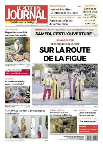Le Petit Journal - L’hebdo local de l’Ariège - 9 Sep 2022