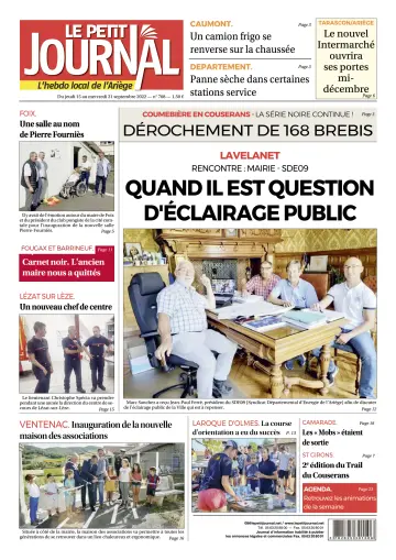 Le Petit Journal - L’hebdo local de l’Ariège - 16 Sep 2022