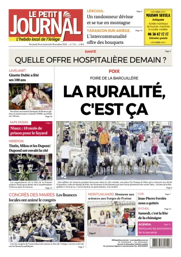 Le Petit Journal - L’hebdo local de l’Ariège - 21 Oct 2022
