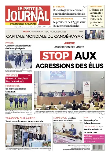 Le Petit Journal - L’hebdo local de l’Ariège - 28 Oct 2022