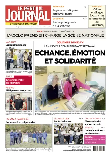 Le Petit Journal - L’hebdo local de l’Ariège - 25 Nov 2022