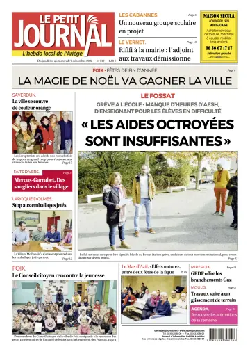 Le Petit Journal - L’hebdo local de l’Ariège - 2 Dec 2022